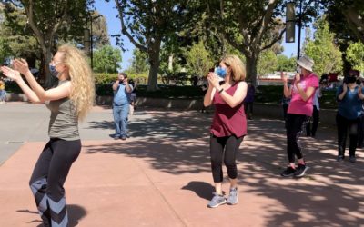 Outdoor Israeli dancing attracts young and old, Jewish and non-Jewish