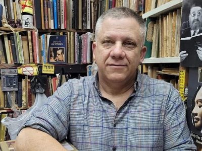 Yosef Halper at his Allenby store. (Mark Mindel)